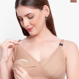 Bruchi CLUB Pack Of 2 Medium Coverage Non Padded Maternity Bra With All Day Comfort-44