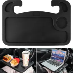Multipurpose Steering Wheel Tray Plate Cup Holder Tray Table Cup Holder Tray Table-image-33