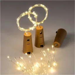 batra enterprises 20 LEDs 2 m Yellow Steady String Rice Lights image 3