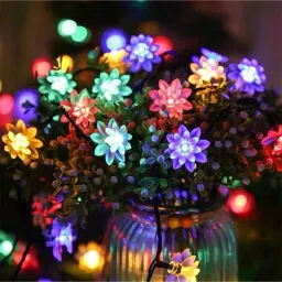 14 LEDs 4.9 m Multicolor Steady Flower Rice Lights-40