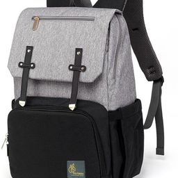 r for rabbit Caramello Smart Back Pack Diaper Bags - Waterproof Mother Bag (Grey) Women's Travel Diaper Bag Backpack For Mom With USB Charging Slot-picture-1