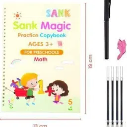 alornor Magic Practice Copybook (4 BOOKS + 10 REFILL), Number Tracing Book (Multicolor) image 4