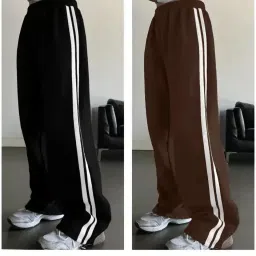 Pack of 2 Women Striped Multicolor Track Pants-picture-15