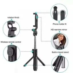 Wanzhow Bluetooth Selfie Stick 3 Axis Gimbal for Mobile image 2
