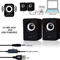 Coracao Bass Sub woofer for PC Laptop /Desktop Speaker 6 W Laptop/Desktop Speaker-33