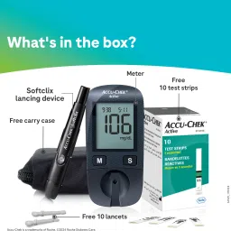 accu-chek Active Glucose Monitor with 10 Strips Glucometer image 5