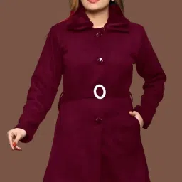 Genuine Leather Solid Coat For Women-image-33