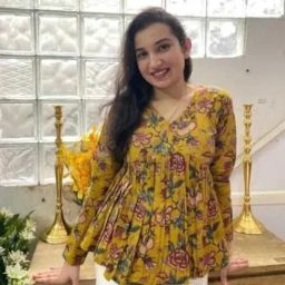 Casual Regular Sleeves Printed Women Yellow Top-image-83