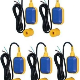 Aameria 250 VDC Waterproof Cable Float Switch Micro Switch Based Liquid Fluid Water Level Controller Float Switch/Water Level Regulator/ Liquid Switch With Adjustable Stopper Weight for Tank Pump Water Tank Square Head Cable Floating Switch Automatic Water Level Controller NO/NC Magnetic Sensor Floaty (Pack of 5pcs) Wired Sensor Security System Wired Sensor Security System-1