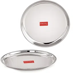 Stainless Steel Snack Plates With Mirror Finish Quarter Plates Set for Kitchen Quarter Plate-image-59