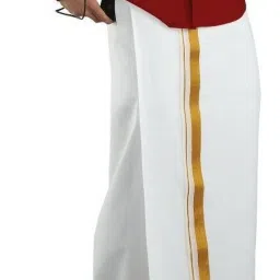 house of common Men's Cotton Single Dhoti| Pack of 1 Self Design Men Dhoti-image-21