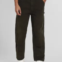 AMERICAN EAGLE OUTFITTERS Men Mid-Rise Regular Fit Cargo Trousers-image-55