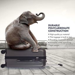 Luggero Set Of 2 Textured Hard-Sided Medium & Small Cabin Trolley Bags image 4