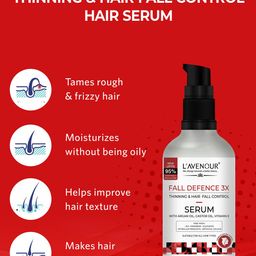 L'AVENOUR Set Of 3 Fall Defence 3X Thinning & Hair Fall Control Serum - 50 ml Each image 5