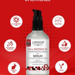 L'AVENOUR Set Of 3 Fall Defence 3X Thinning & Hair Fall Control Serum - 50 ml Each image 2
