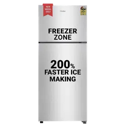 Haier 240 Litres 2 Star Frost Free Double Door Refrigerator with Anti-bacterial Gasket (HEF-252EGS-P, Moon Silver)-image-9