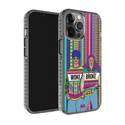 DailyObjects Woke Broke Couple Printed iPhone 12 Pro Mobile Cover-50