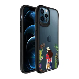 dailyobjects Daily Objects Adults Black & Red Printed Rastafar Hybrid Clear iPhone 12 Pro Back Case image 1
