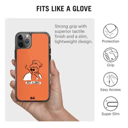 DailyObjects Orange & White Just A Drag iPhone 11 Pro Back Case image 4
