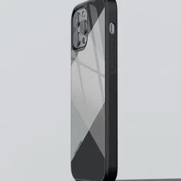 macmerise Black & Grey Geometric Printed iPhone 13 Pro Max Phone Case-picture-33