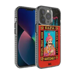 DailyObjects Transparent & Red Raja Matchbox Printed iPhone 13 Pro Max Back Cover-0
