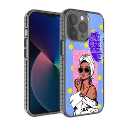 DailyObjects Blue & Pink Printed  iPhone 13 Pro Max Back Case-5