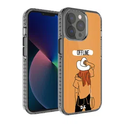 DailyObjects Brown & White Printed Offline Stride 2.0 iPhone 13 Pro Max Back Cover-8