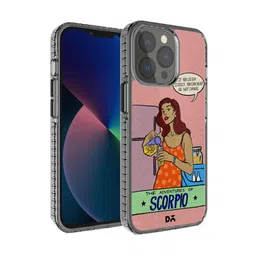 DailyObjects Pink & Orange Printed Scorpio Stride 2.0 iPhone 13 Pro Max Phone Back Case-0