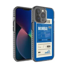DailyObjects Blue Printed Mumbai City Tag Stride 2.0 iPhone 13 Pro Phone Back Case-14