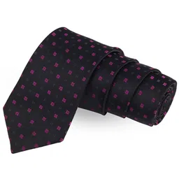 PELUCHE Black Printed Broad Tie-image-11