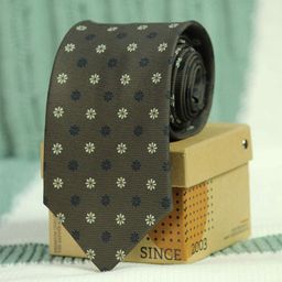 Tossido Men Brown & Black Printed Broad Tie-picture-31