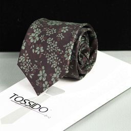 Tossido Men Brown & Green Printed Broad Tie-image-25