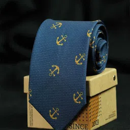 Tossido Men Blue & Yellow Printed Broad Tie-picture-42
