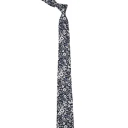 Peter England Maroon & White Floral Print Broad Tie-image-30