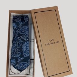 The Tie Hub Men Woven Design Broad Tie-image-96
