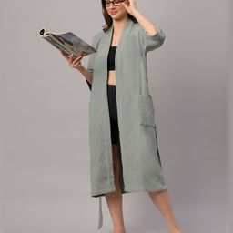 LacyLook Women Waffle Cotton Bathrobe Small-54