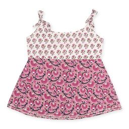 Ka-mee White Printed Cotton Dress-image-7