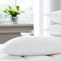 Kuber Industries 5 Pcs White Microfiber Filler Sleep Pillows-31