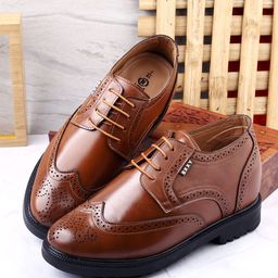 Bxxy Men Perforations Lace-Up Elavator Full Brogues-picture-18