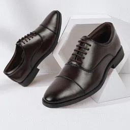 FAUSTO Men Textured Formal Oxfords-image-77