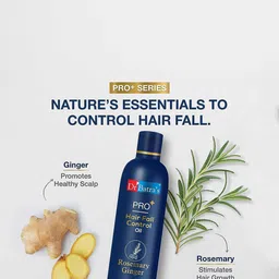 Dr. Batras Set Of 2 PRO+ Hair Fall Control Oil With Ginger For Healthier Scalp- 200ml Each image 4