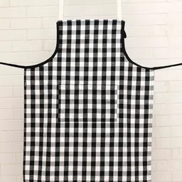 Ariana Black & White Printed Cotton Apron-picture-39