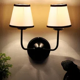 Devansh White & Black Dual Wall Mounted Lamps-image-76
