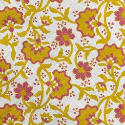 HOUZZCODE Yellow Floral Printed Apron With Cap image 5