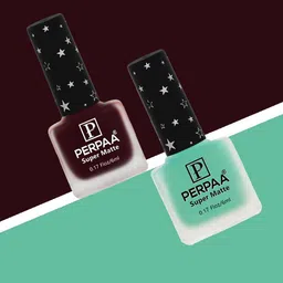 PERPAA Set of 2 Super Matte Long Lasting & Quick-Dry Nail Polish - 6 ml each-37