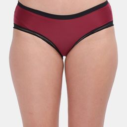 Amour Secret Women Maroon Solid Anti-Bacterial Hipster Briefs-picture-2