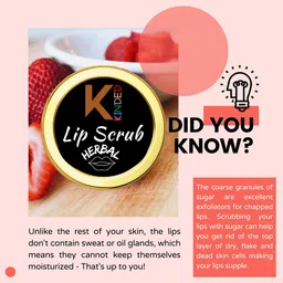 KINDED Set of 2 Herbal Lip Scrub 10 g Each - Rose 04 - Beetroot 06 image 2