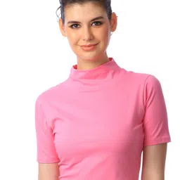 MINOS Blush Romance High Cotton Crop Top-image-18