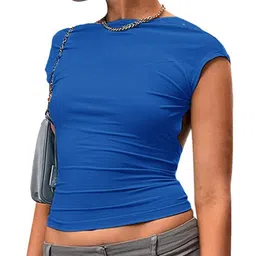 LULU & SKY Boat Neck Extended Sleeves Styled Back Crop Top-picture-32