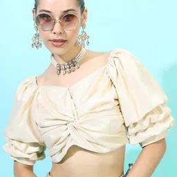 Vishudh Sweetheart Neck Twisted Crop Top-picture-18